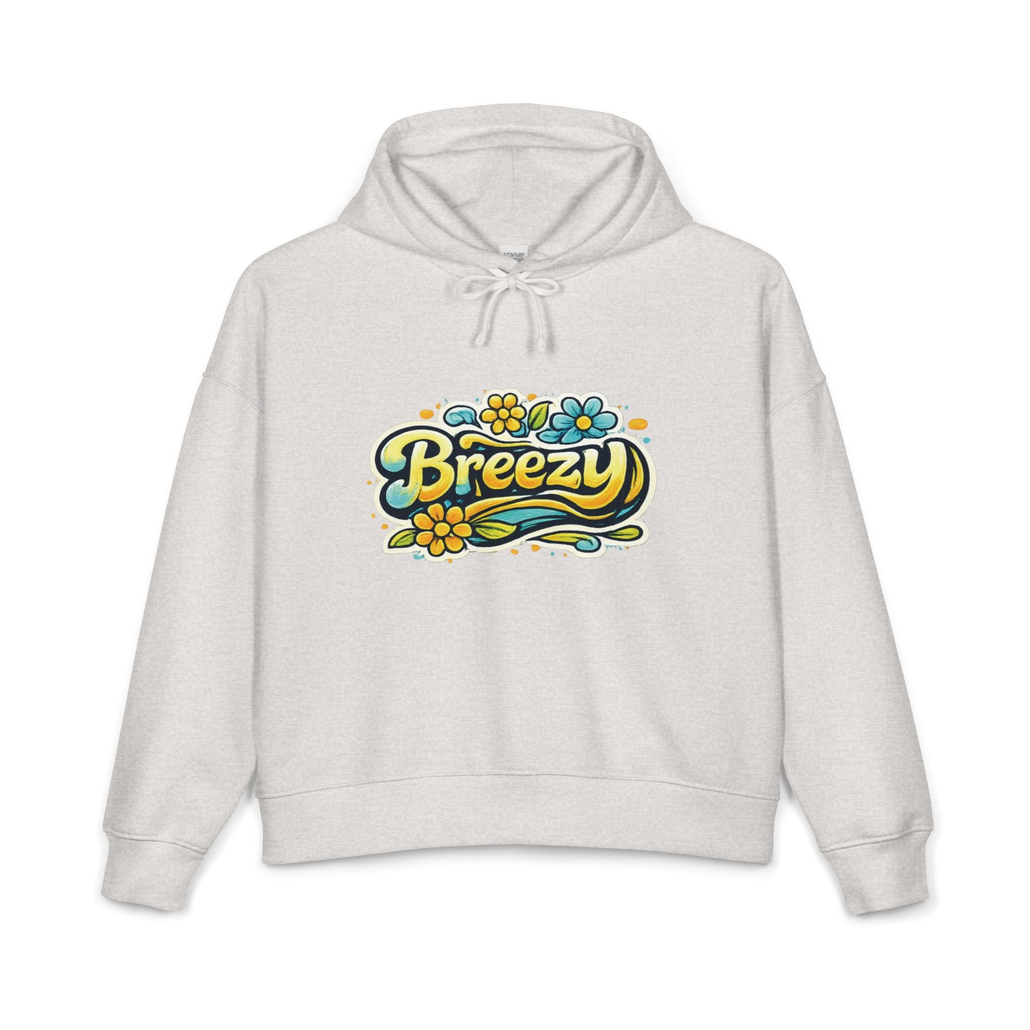 Breezy Floral Logo Hoodie | Clean Everyday Streetwear Pullover