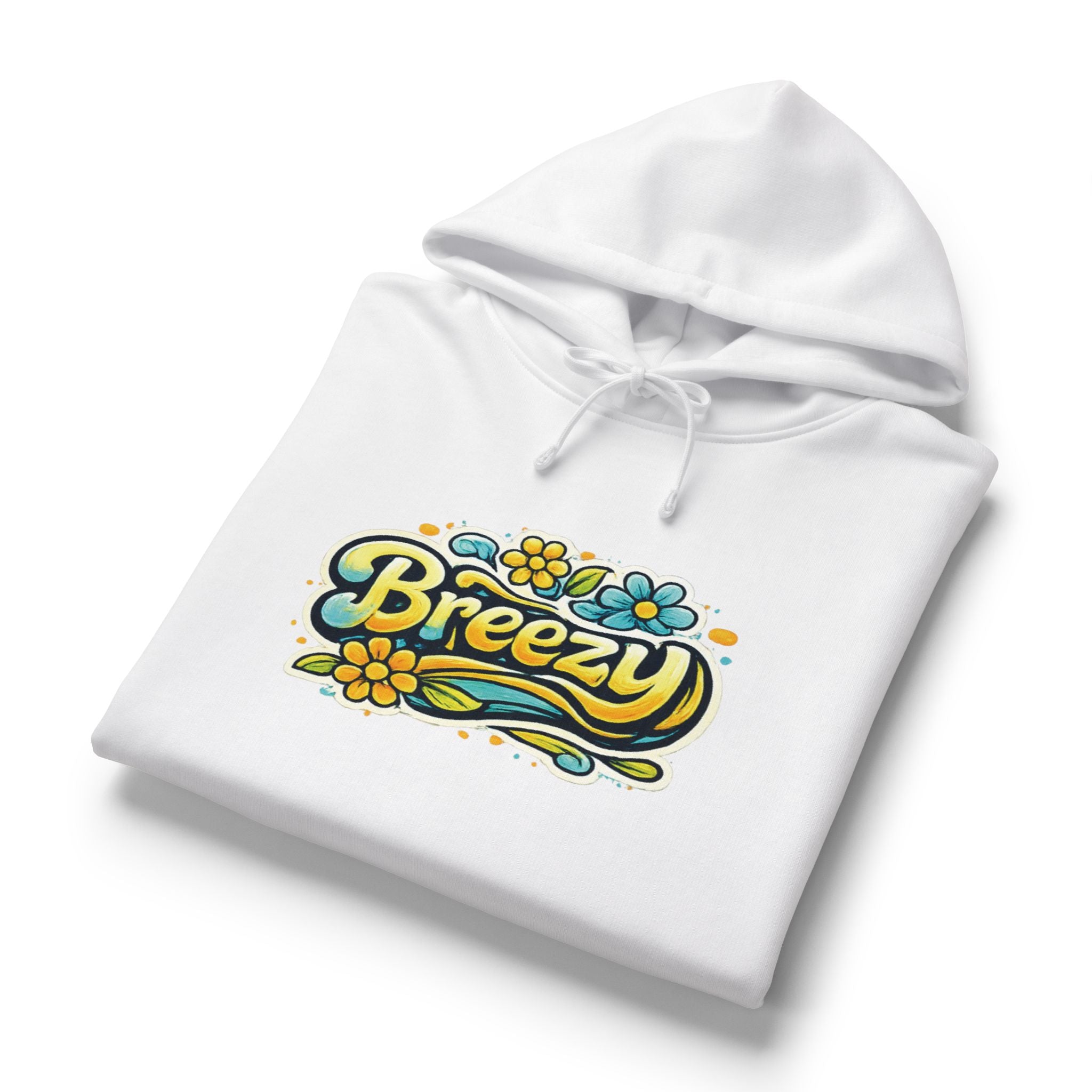 Breezy Floral Logo Hoodie | Clean Everyday Streetwear Pullover