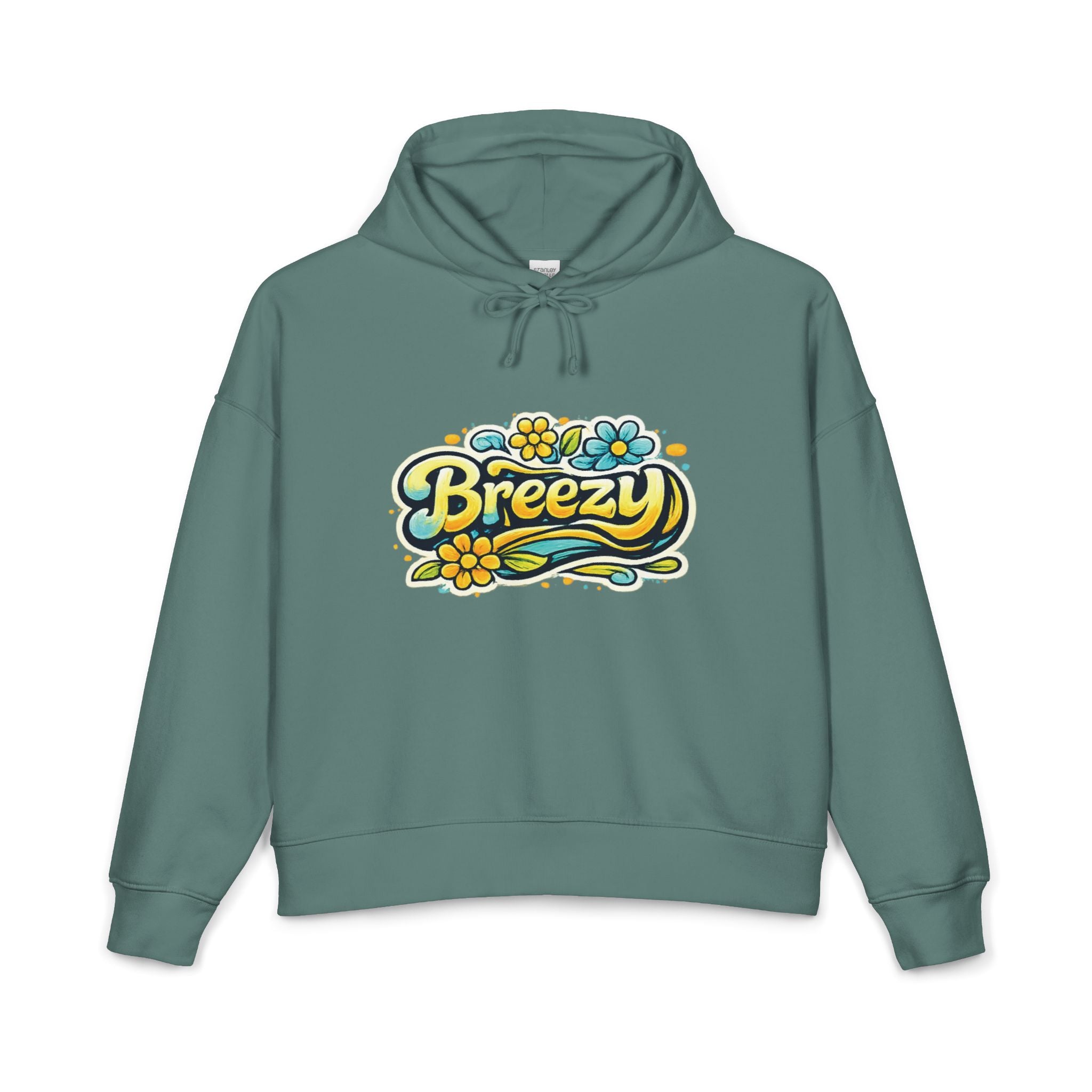 Breezy Floral Logo Hoodie | Clean Everyday Streetwear Pullover
