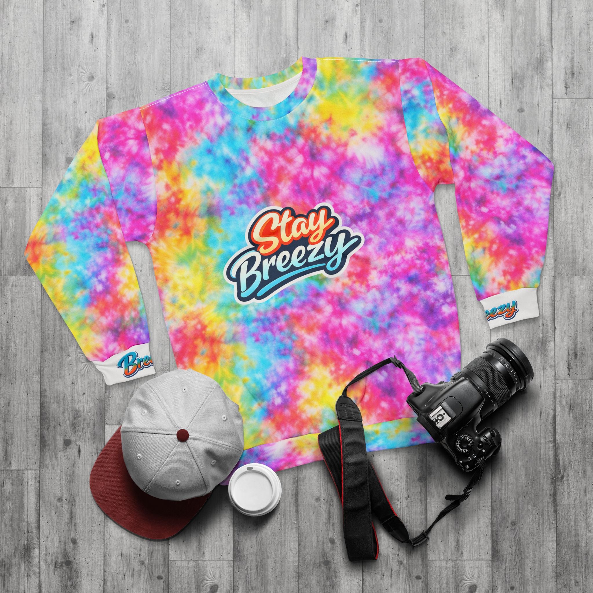 Stay Breezy Tie-Dye Sweatshirt 🌈