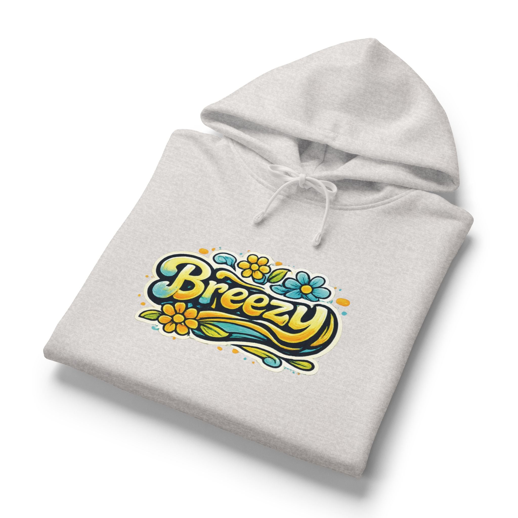 Breezy Floral Logo Hoodie | Clean Everyday Streetwear Pullover