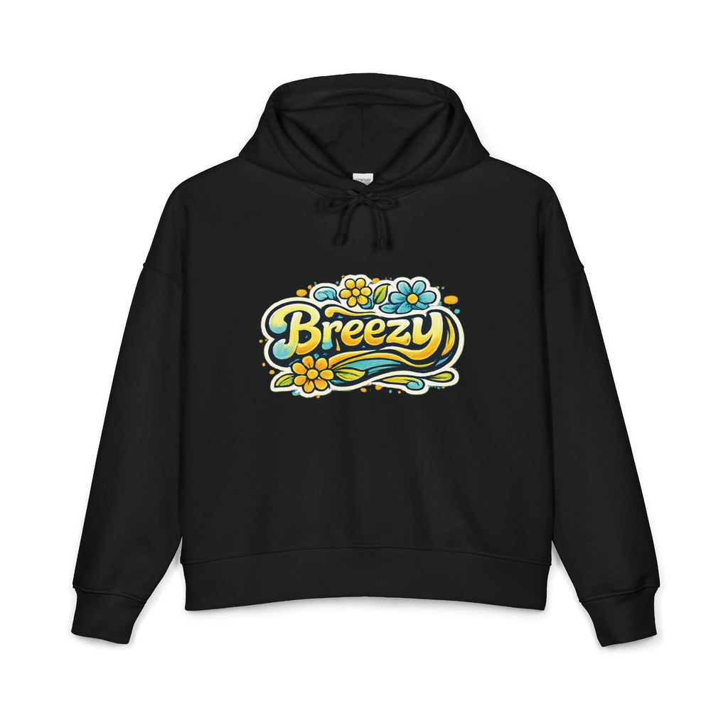 Breezy Floral Logo Hoodie | Clean Everyday Streetwear Pullover
