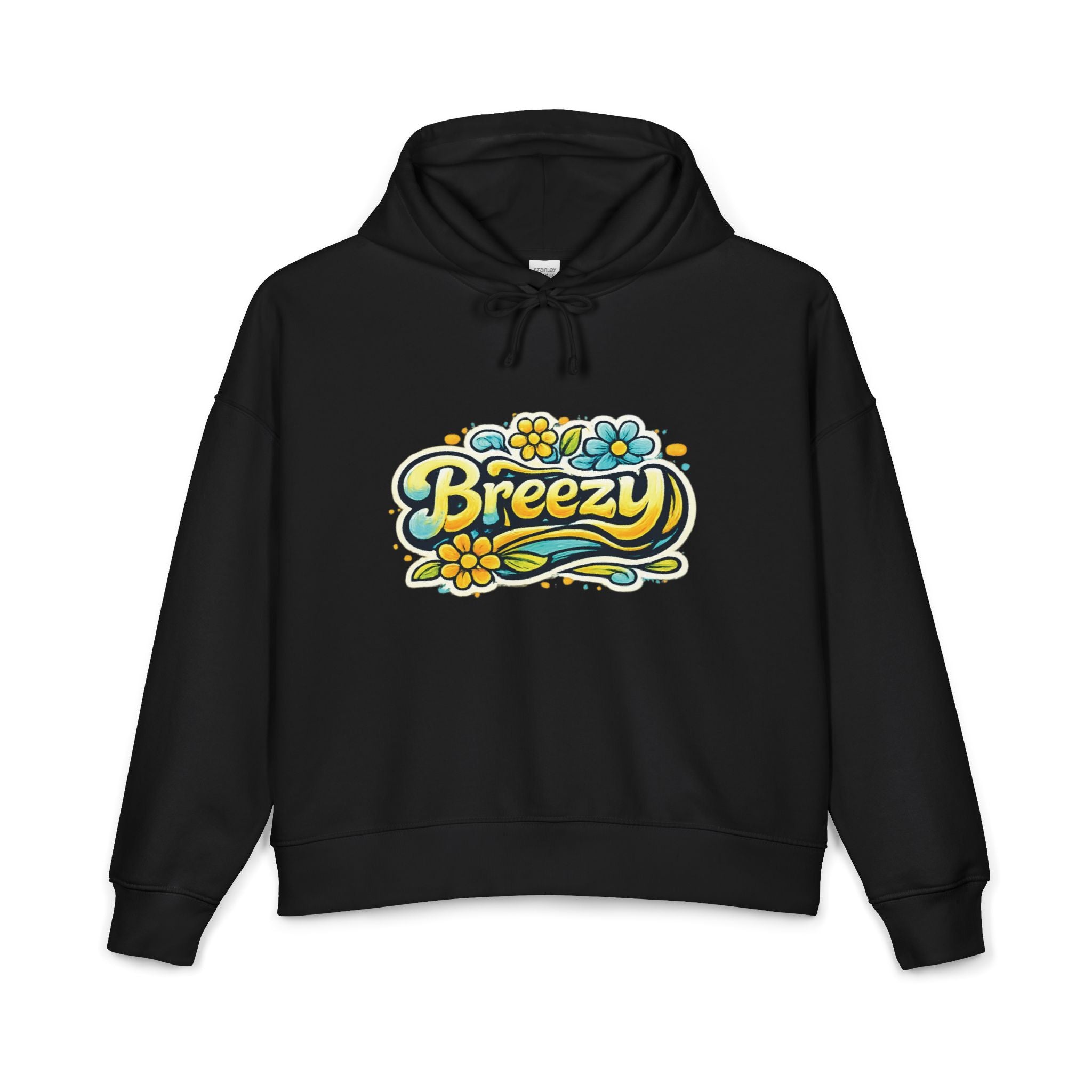 Breezy Floral Logo Hoodie | Clean Everyday Streetwear Pullover
